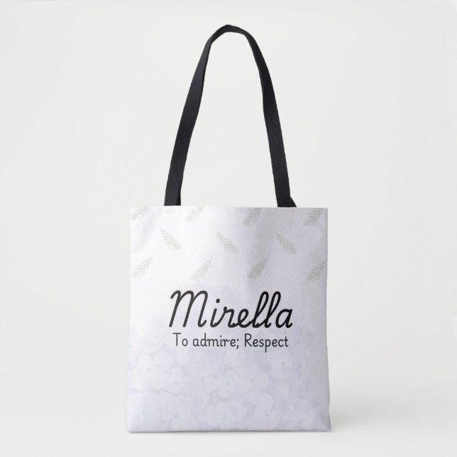 Bolso De Tela Mirella Tote Bag (Anverso)