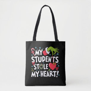 Bolso De Tela Mis alumnos me robaron el corazón Navidad Xmas Pro