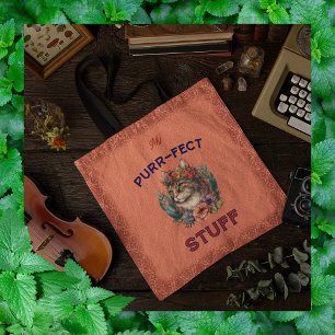 Bolso De Tela Mis cosas purr-perfectas