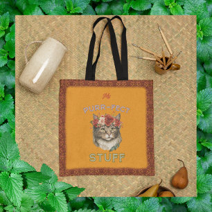 Bolso De Tela Mis cosas purr-perfectas