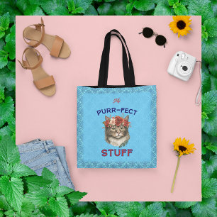Bolso De Tela Mis cosas purr-perfectas