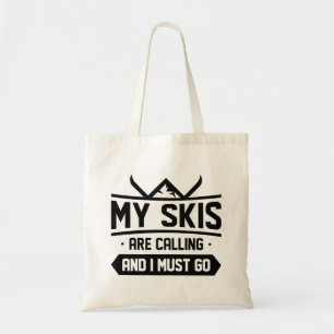Bolso De Tela Mis Esquíes Están Llamando Y Debo Ir
