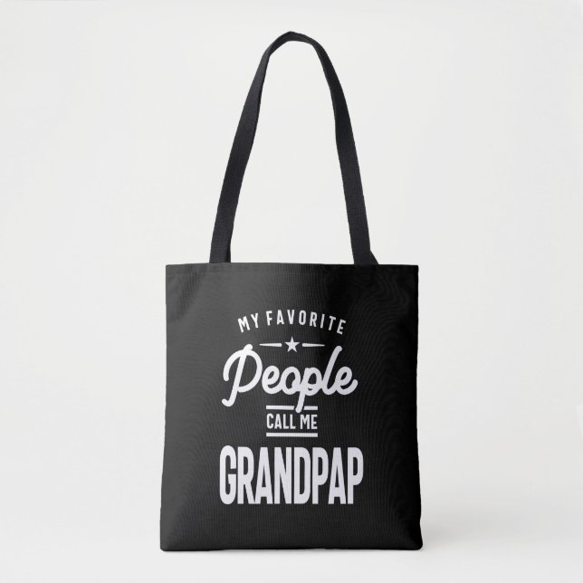 Bolso De Tela Mis favoritos me llaman Grandpap (Anverso)