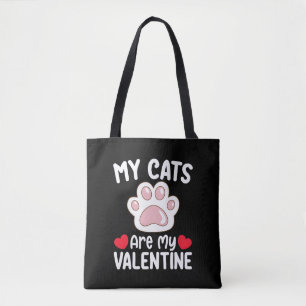 Bolso De Tela Mis Gatos Son Mis Amantes de Mascotas Divertidos e
