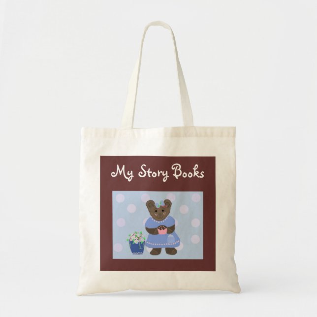 Bolso De Tela Mis libros de cuentos (Frente)