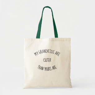 Bolso De Tela Mis nietos son más cortos que los tuyos. Cita dive