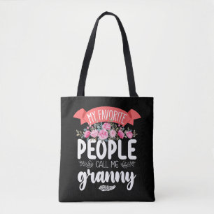 Bolso De Tela Mis personas favoritas me llaman abuela el Día de