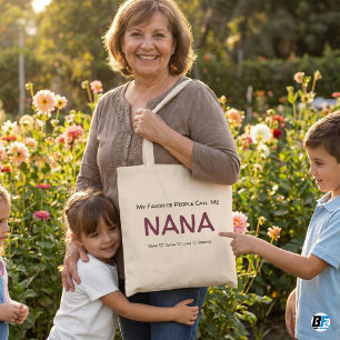 Bolso De Tela Mis personas favoritas me llaman NANA Abuela perso