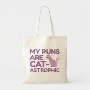 Bolso De Tela Mis Puns son catastróficos