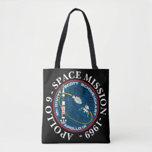 Bolso De Tela Misión Espacial Apolo 9 1969 Insignia