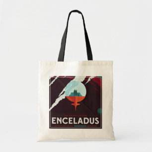 Bolso De Tela Misión Retro Space Poster-Cassini A Saturno