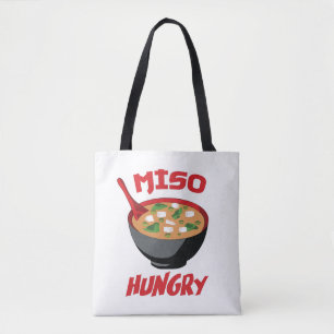 Bolso De Tela Miso Hungry Funny Food Kawaii