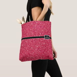 Bolso De Tela Miss América: Concurso Tiara Purpurina Tote Bag