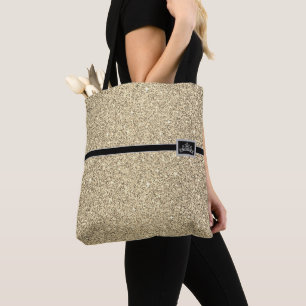 Bolso De Tela Miss América: Concurso Tiara Purpurina Tote Bag