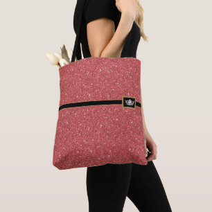 Bolso De Tela Miss America Crown Pageant Faux Purpurina Tote Bag