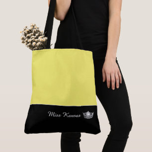 Bolso De Tela Miss America Silver Crown Tote Bag Large