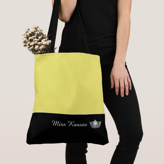 Bolso De Tela Miss America Silver Crown Tote Bag Large (Detalle)