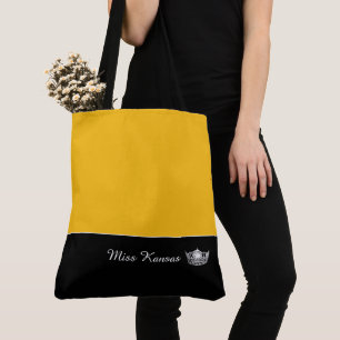 Bolso De Tela Miss America Silver Crown Tote Bag Large