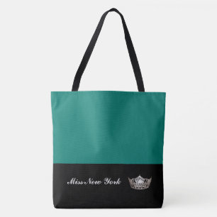 Bolso De Tela Miss America Silver Crown Tote Bag Large Bahama