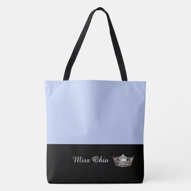 Bolso De Tela Miss America Silver Crown Tote Bag LRGE Frost (Anverso)