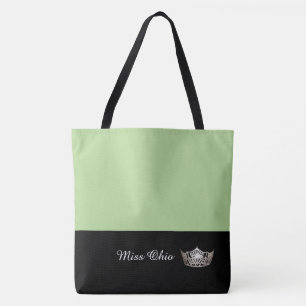 Bolso De Tela Miss America Silver Crown Town Bag LRGE Honeydew