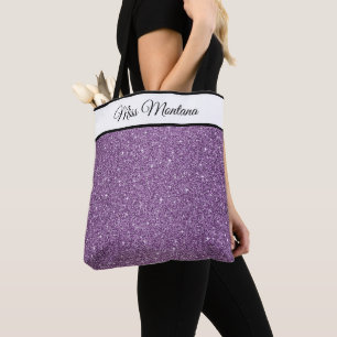 Bolso De Tela Miss America USA Pageant Faux Purpurina Tote Bag