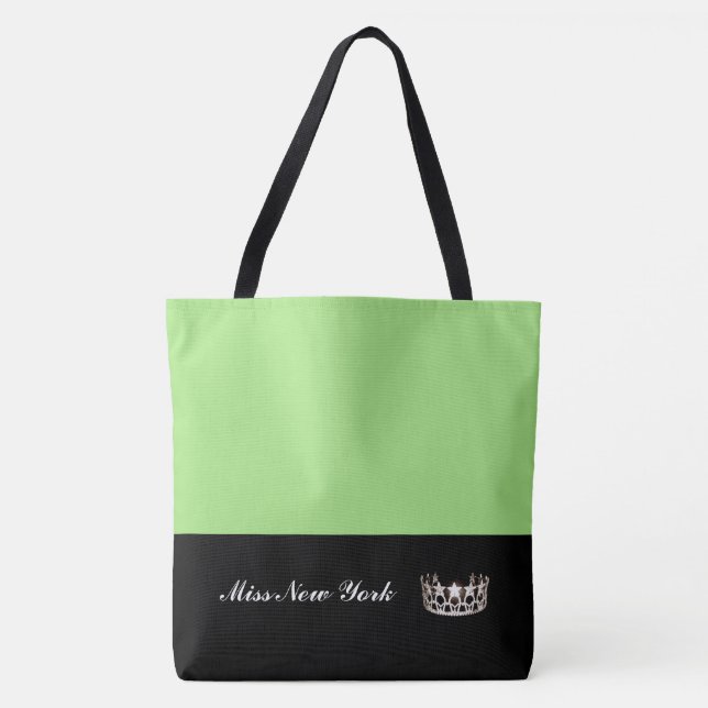 Bolso De Tela Miss USA Silver Crown Tote Bag Large Apple (Anverso)
