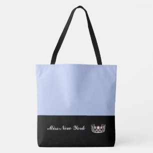 Bolso De Tela Miss USA Silver Crown Tote Bag-LRGE Frost