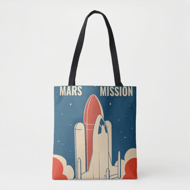 Bolso De Tela Mission Mars (Anverso)