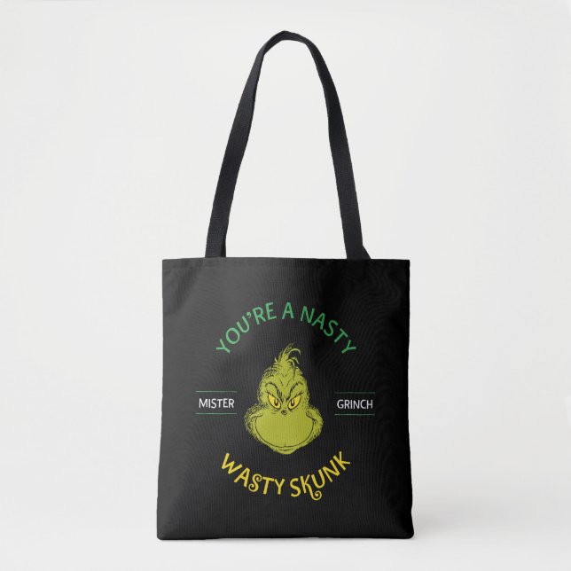 Bolso De Tela Mister Grinch | Eres un zorrillo desagradable (Anverso)