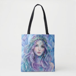 Bolso De Tela Mística Reflexión Mermaid Tote Bag-