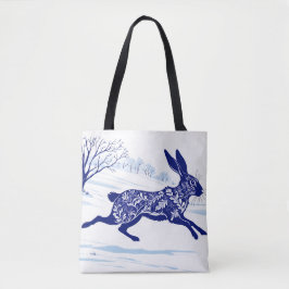 Bolso De Tela Mistical Hare : La Pata De La Nieve