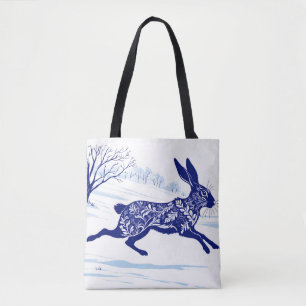 Bolso De Tela Mistical Hare : La Pata De La Nieve