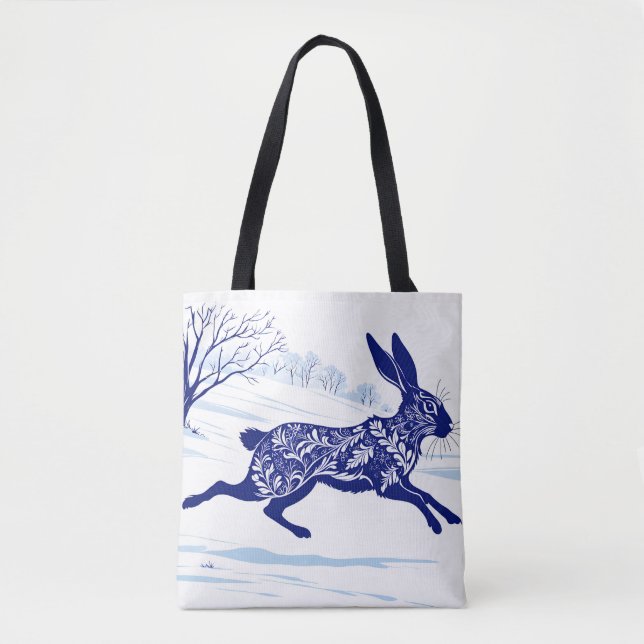 Bolso De Tela Mistical Hare : La Pata De La Nieve (Anverso)