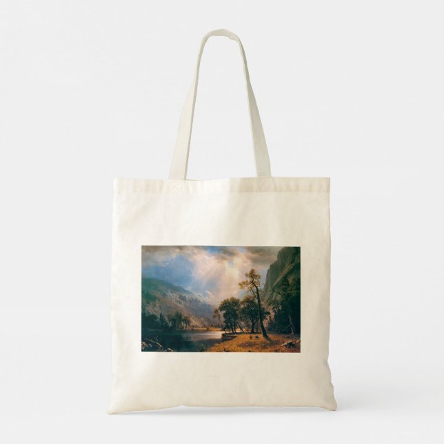 Bolso De Tela Mitad Dome Yosemite Valley de Albert Bierstadt, 18 (Reverso)