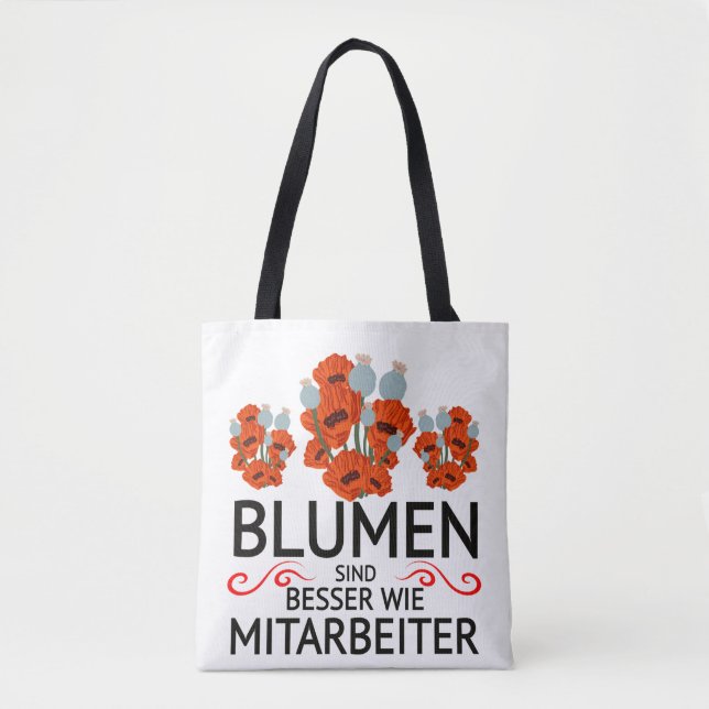 Bolso De Tela Mitarbeiter Frust Zitat funny (Anverso)