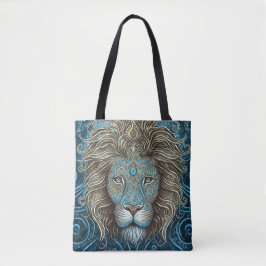 Bolso De Tela Mítica acuarela Leon Tote Bag