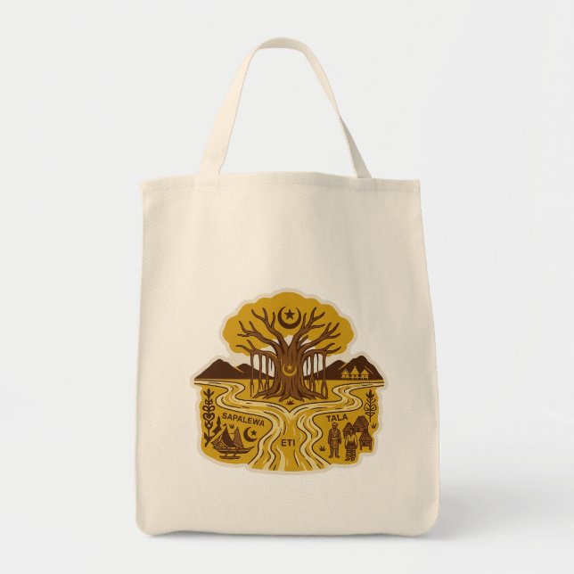 Bolso De Tela Mitología de Nunusaku (Frente)