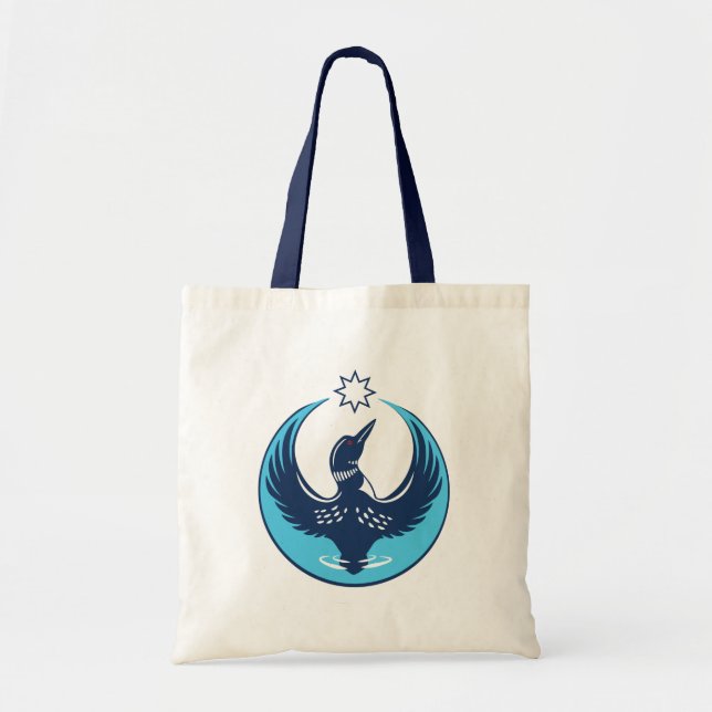 Bolso De Tela MN Loon en ascenso (Frente)