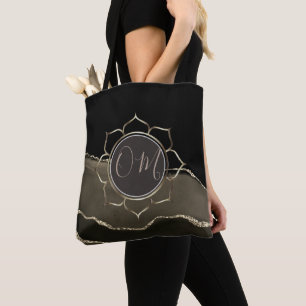 Bolso De Tela Mocha Agate Purpurinoso OM