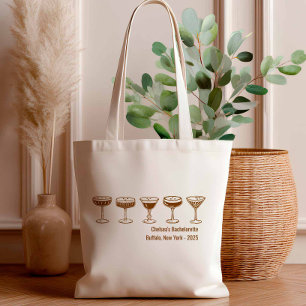 Bolso De Tela Mocha Dama de Honor Espresso Martini Despedida de
