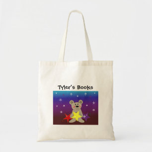 Bolso De Tela Mochila del Osito con Estrellas
