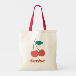 Bolso De Tela Mochila impresa de cerezo