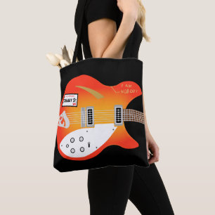 Bolso De Tela Mod Pop Art Electric Air Guitar