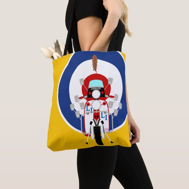Bolso De Tela Mod Target Scooter (Detalle)