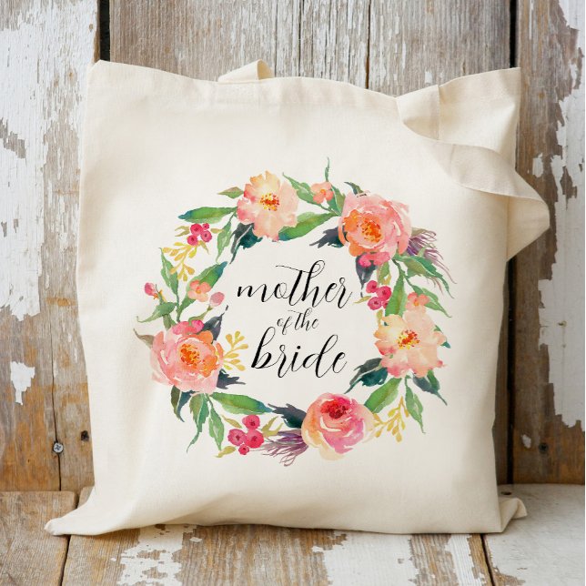 Bolso De Tela Moda acuarela Floral Madre de la novia (Subido por el creador)