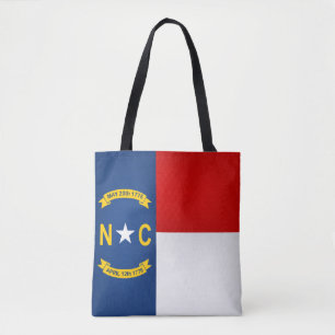 Bolso De Tela Moda De Bandera Del Estado De Carolina Del Norte D