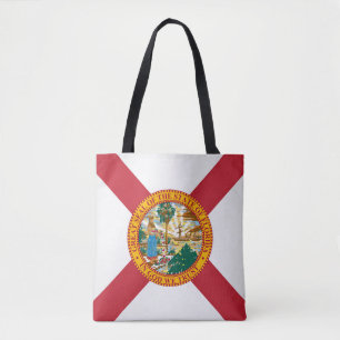 Bolso De Tela Moda De Bandera Del Estado De Florida De Guay