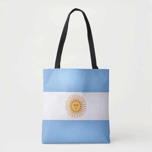 Bolso De Tela Moda de la bandera argentina de Guay (Anverso)