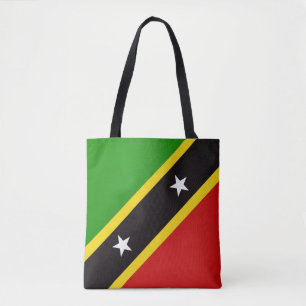 Bolso De Tela Moda De La Bandera De Guay Saint Kitts Y Nevis